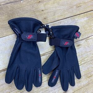Black Windstopper‎ Riding Gloves Lightweight